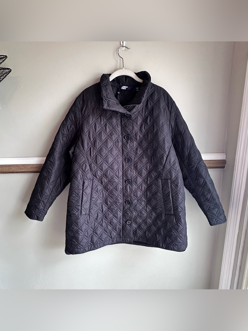 Lands' End Primaloft Quilted Lightweight Jacket Packable